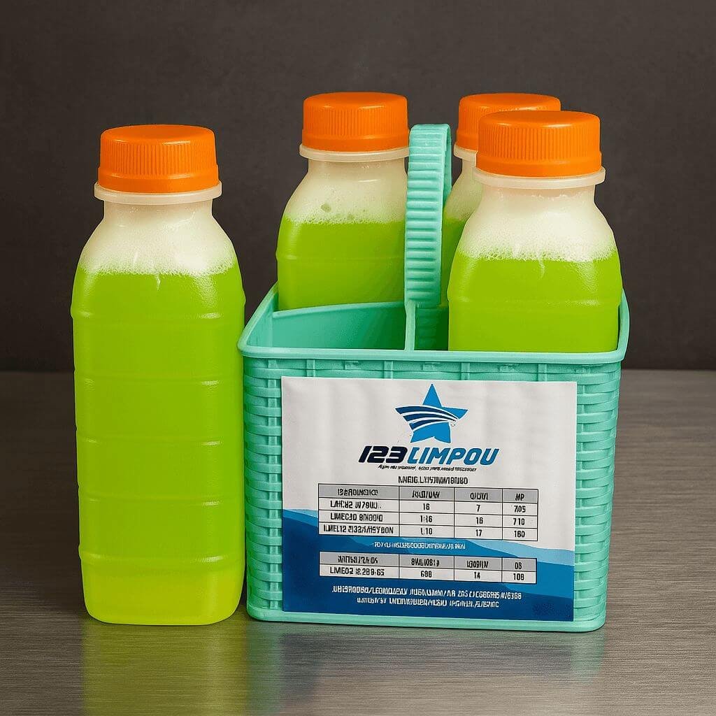 verdinho, produto de limpeza, 123limpou